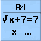Vind de waarde van x waarvoor de vergelijking waar is.